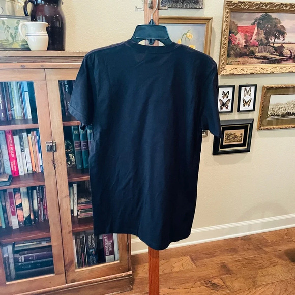 Stan Lee face silhouette unisex short sleeve tee Marvel Comics SZ M black white - Picture 6 of 6